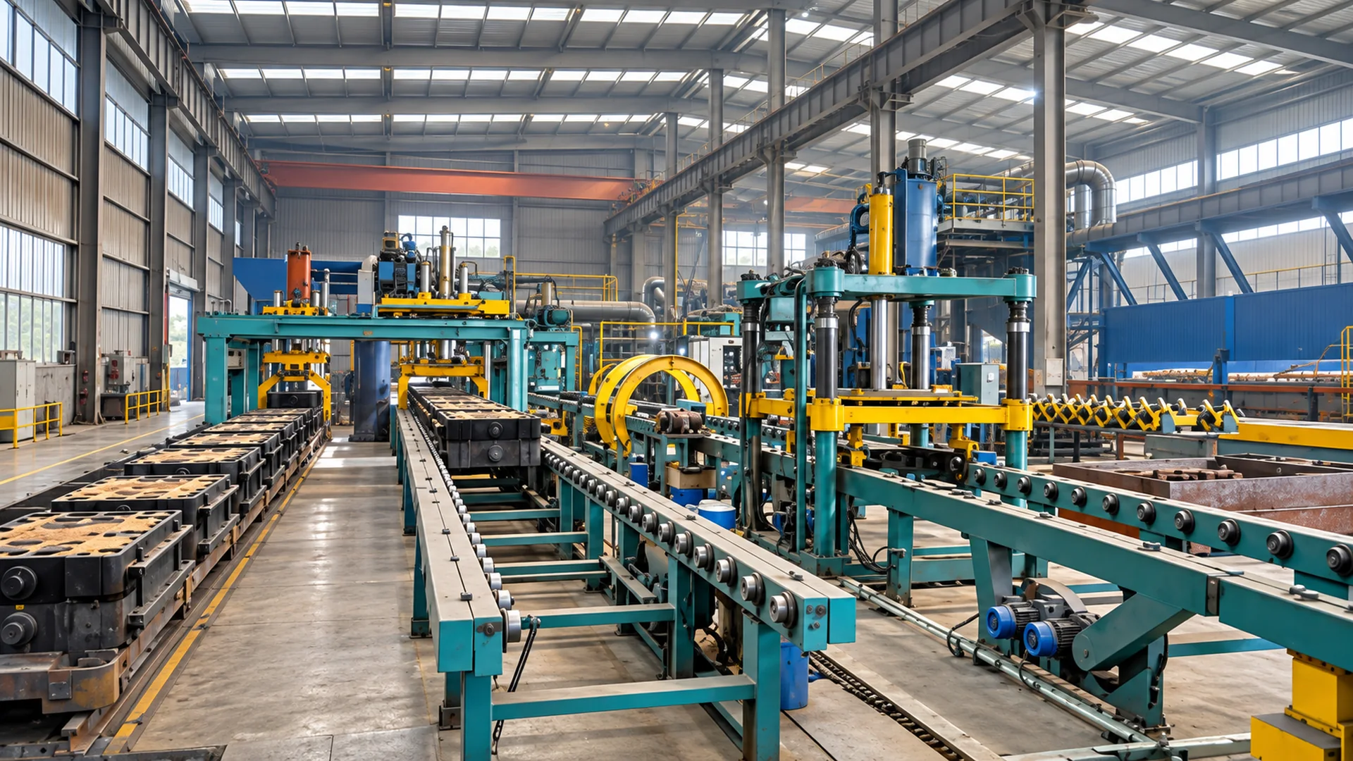 Iron-mold coated-sand and shell molding — facility view 4