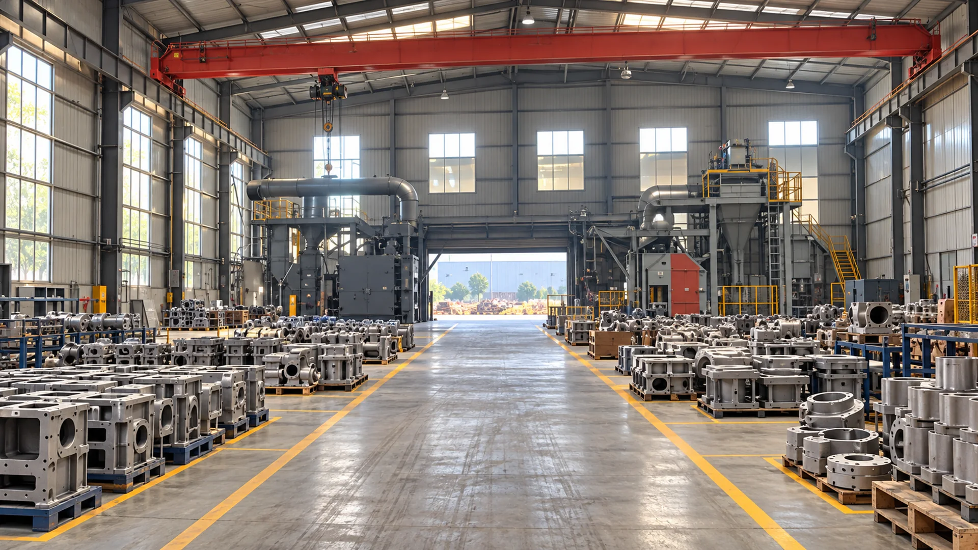 Finishing and heat treatment — facility view 1