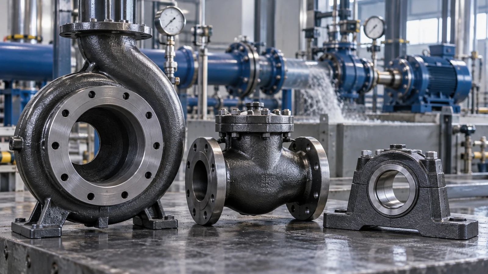 Pumps, valves and fluid handling