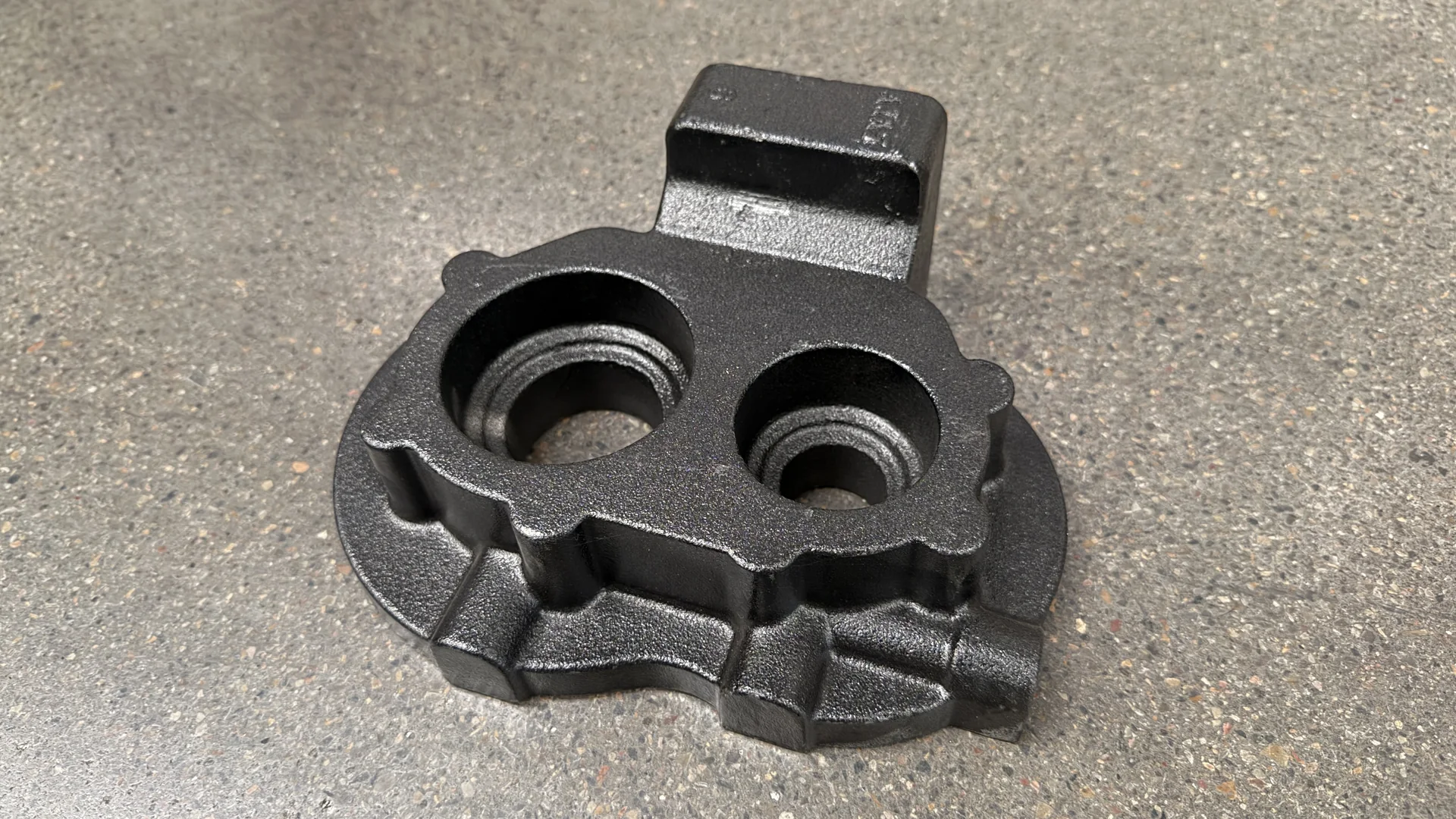 HT250 Bearing Housing Casting — HT250 bearing housing as-cast before machining 3