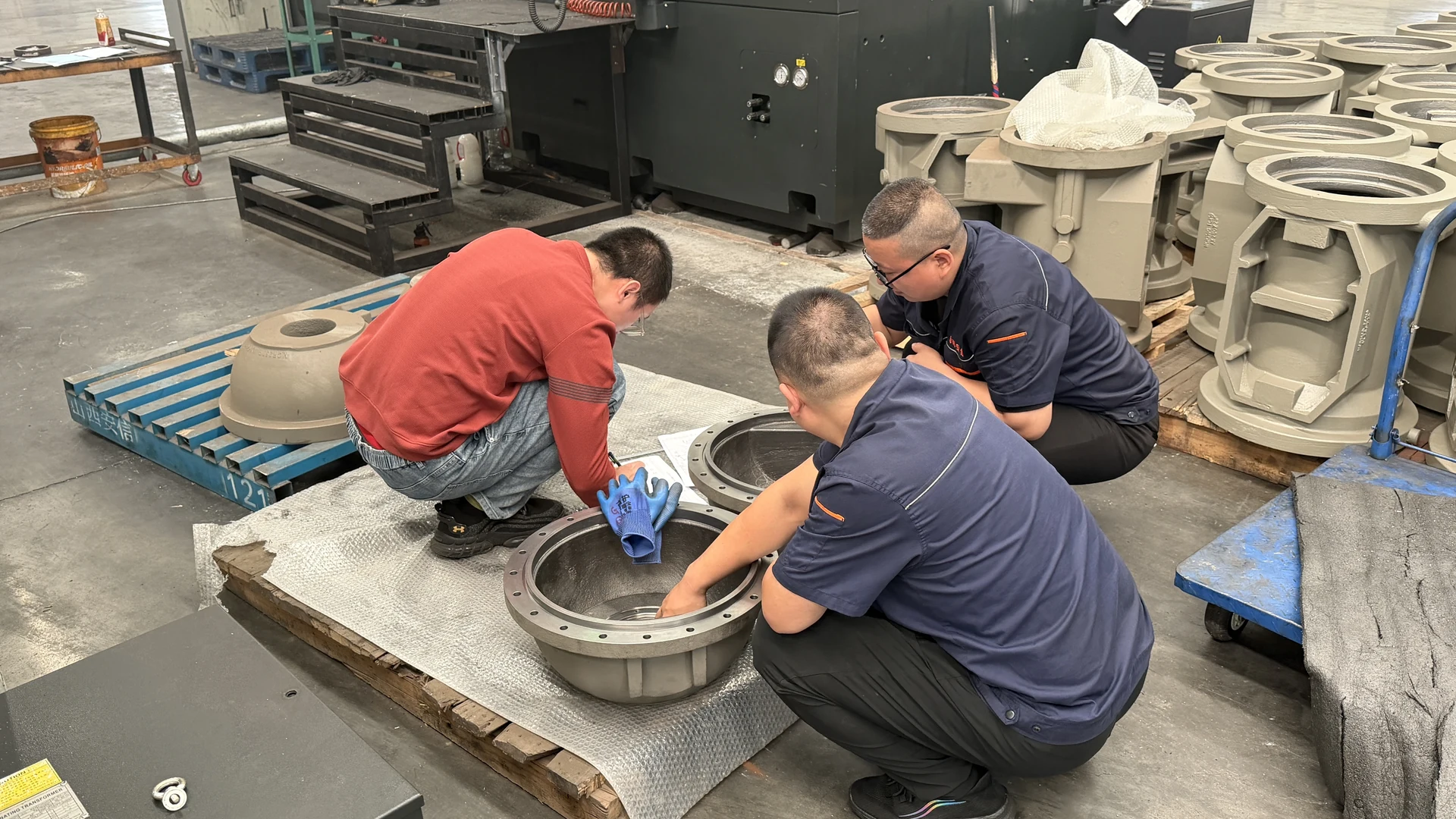 HT250 Motor Housing Castings — motor housing production and inspection photo 11