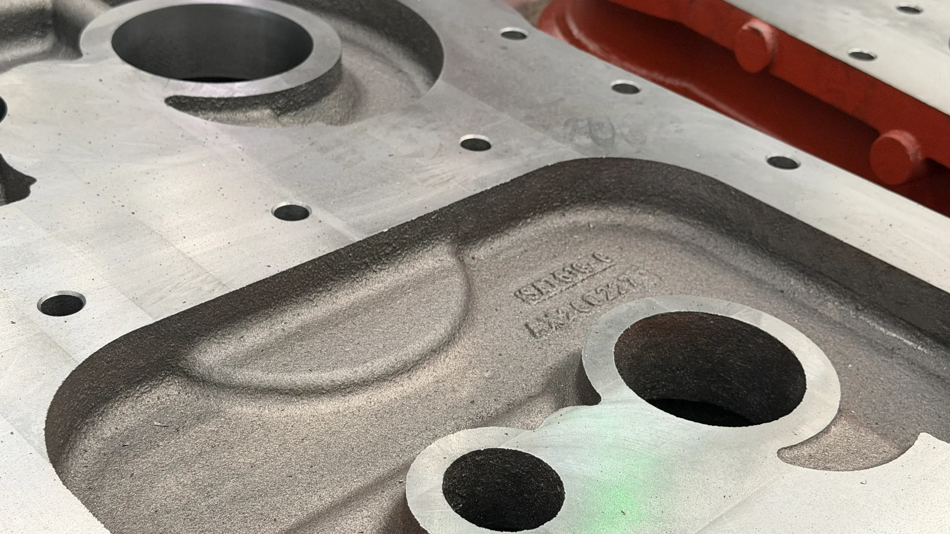 Machined Shaft Base Casting — shaft base machined face and cavity detail 2